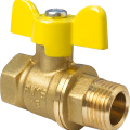 Кран шаровой для ГАЗА VALFEX 3/4" ВР/НР ручка-бабочка, латунный 11Б27фтМ (72/18)